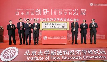 北京大学新结构经济学研究院成立